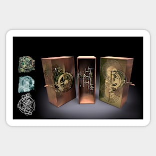 Antikythera mechanism, artwork (C017/7188) Sticker